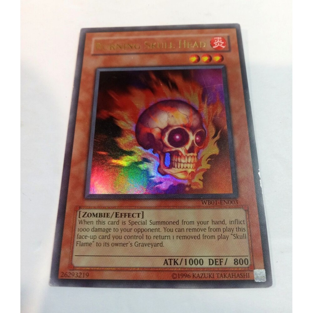 YuGiOh Card Burning Skull Head WB01-EN003 Ultra Rare Unlimited Edition 5D's TCG